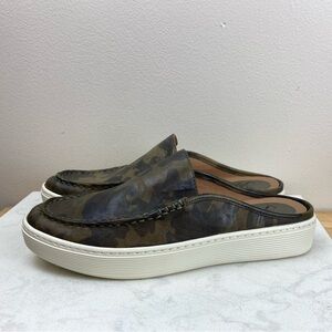 NWOT SOFFT Somers Moc Camo Slip On Sneaker Mules Leather